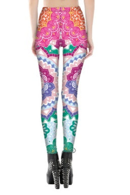 Colourful Psy Mandalas Leggings