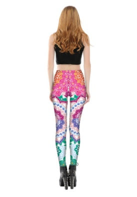 Colourful Psy Mandalas Leggings