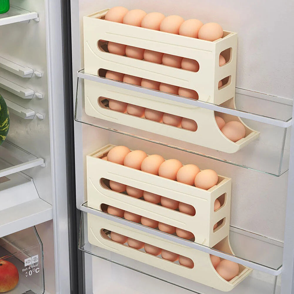 Automatic Scrolling Egg Rack Four-Layer Slide-Type Egg Storage Box