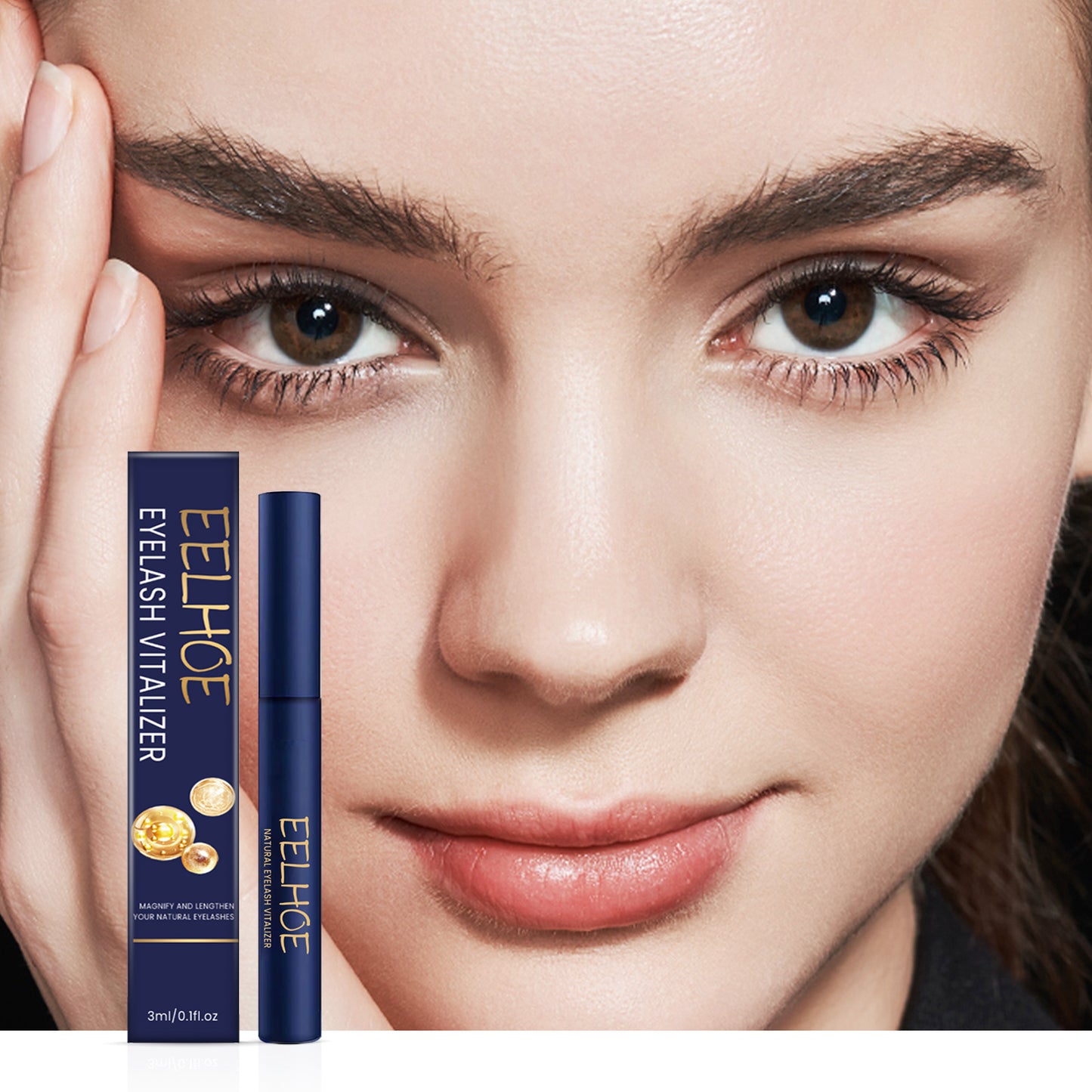 Eelhoe Mascara Eyelash Serum Thickening And Moisturizing Natural Long Black Curl Beautiful Mild Non-Smudging Mascara