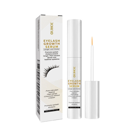 OUHOE Eyelash Growth Serum, Gentle And Natural Moisturizing Beautiful Thick Long Black Curling Eyelash Without Trace