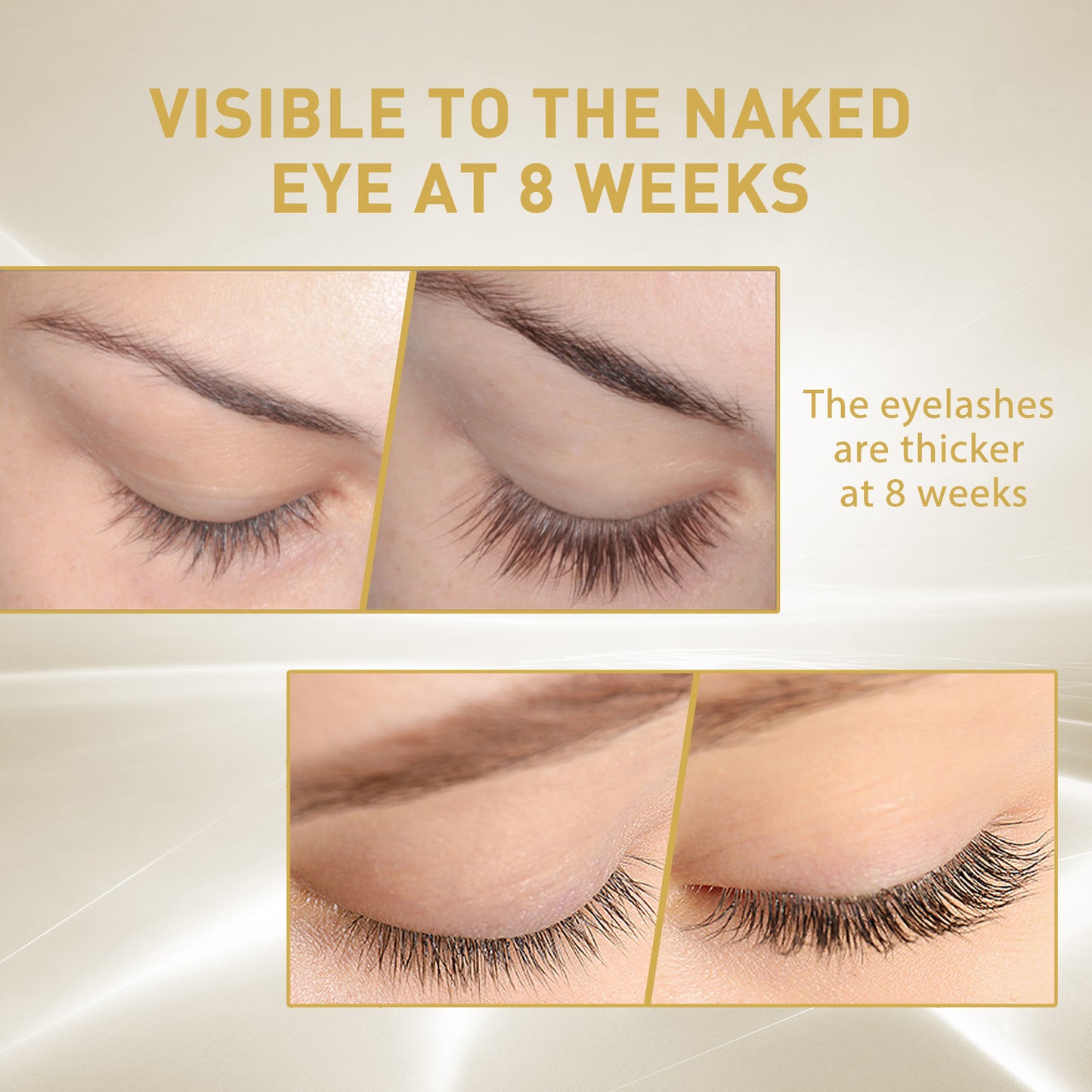 OUHOE Eyelash Growth Serum, Gentle And Natural Moisturizing Beautiful Thick Long Black Curling Eyelash Without Trace