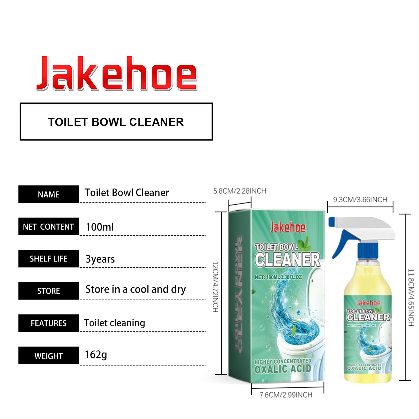 Jakehoe Toilet Cleaner Household Supplies