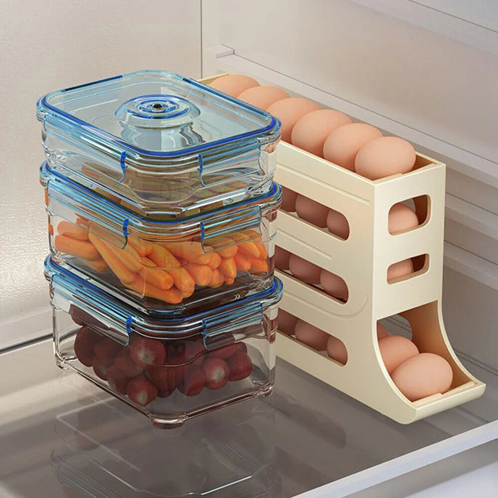 Automatic Scrolling Egg Rack Four-Layer Slide-Type Egg Storage Box