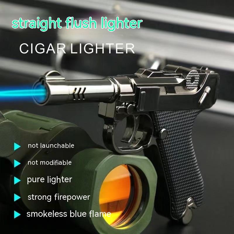 Creative Lighter Straight Windproof Inflatable Gun Lighter