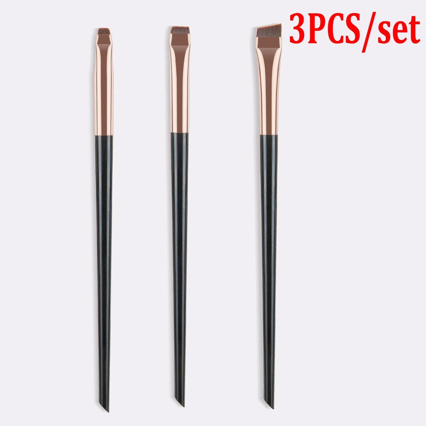 Ultra-Thin Blade Eyebrow Eyeliner Brush Bevel Brow Contour Makeup Brushes Eyelids Lying Silkworm Brush Professional Makeup Tools