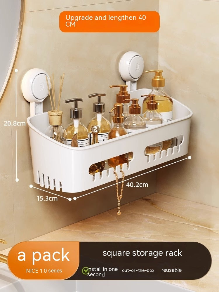 Storage Suction Cup Vacuum Punch Free Storage Rack