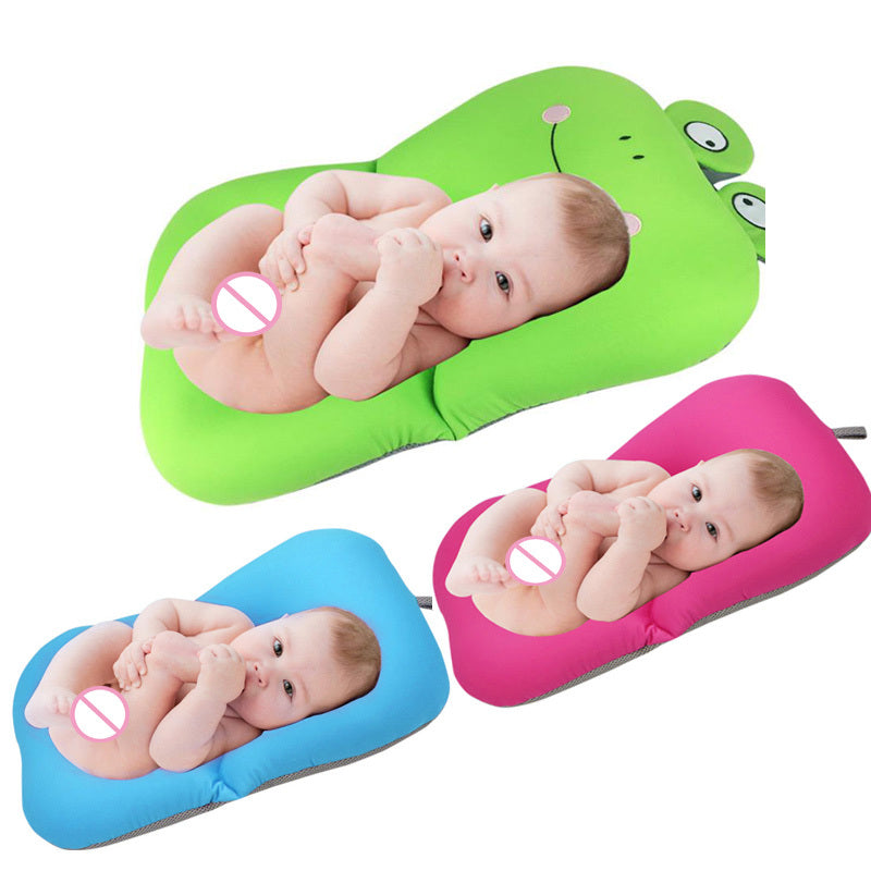 Newborn Bath Floating Pad Mat Baby Bath Tub Pad Bathtub Seat Infant Support Cushion Mat Bath Mat Toddler Bloom