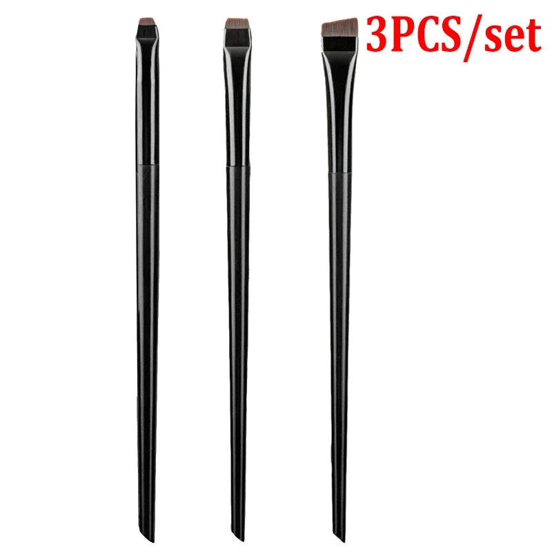 Ultra-Thin Blade Eyebrow Eyeliner Brush Bevel Brow Contour Makeup Brushes Eyelids Lying Silkworm Brush Professional Makeup Tools