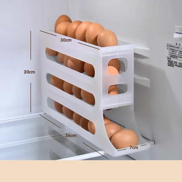 Automatic Scrolling Egg Rack Four-Layer Slide-Type Egg Storage Box