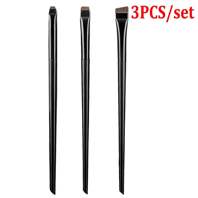 Ultra-Thin Blade Eyebrow Eyeliner Brush Bevel Brow Contour Makeup Brushes Eyelids Lying Silkworm Brush Professional Makeup Tools