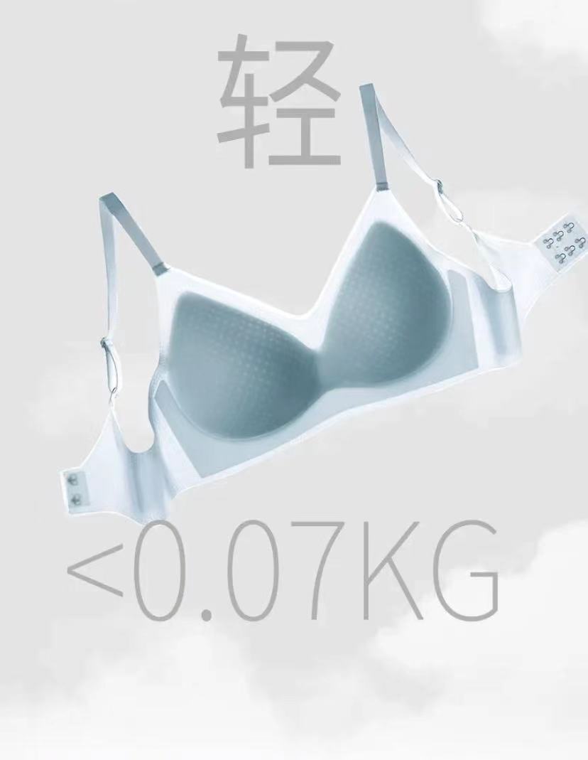 3PCS Women's Ultra Thin Ice Silk Bra Summer Seamless Underwear Breathable Bralette Sexy Lingerie Invisible Sports Bra