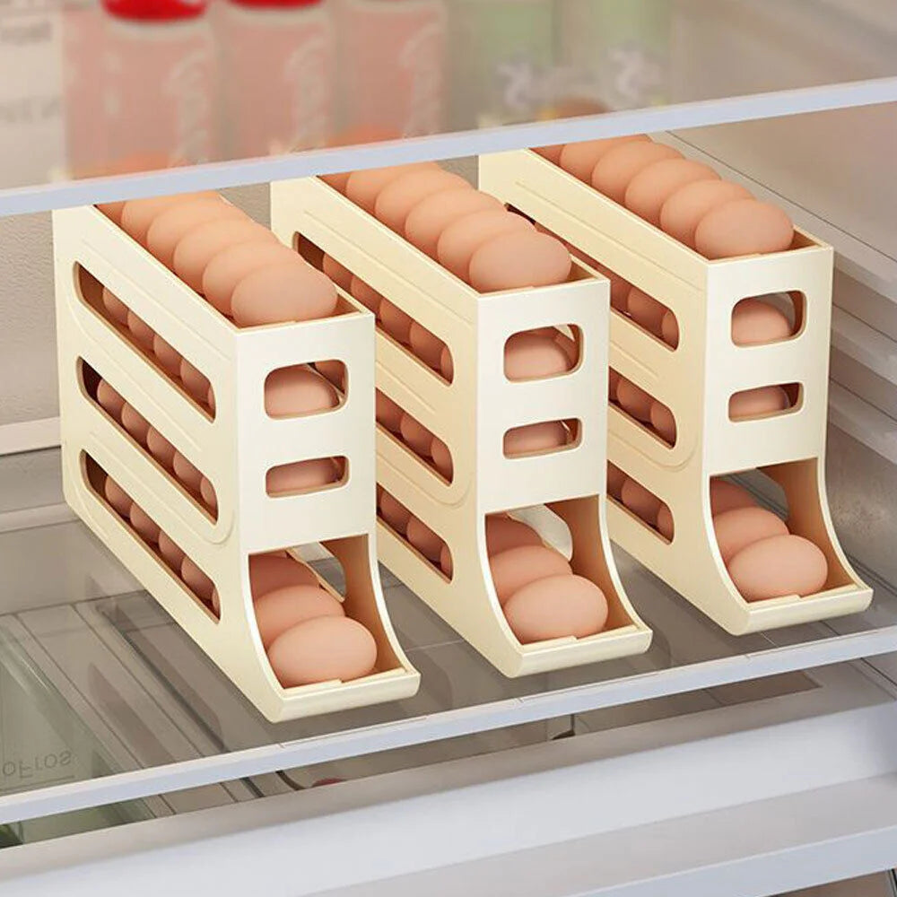 Automatic Scrolling Egg Rack Four-Layer Slide-Type Egg Storage Box