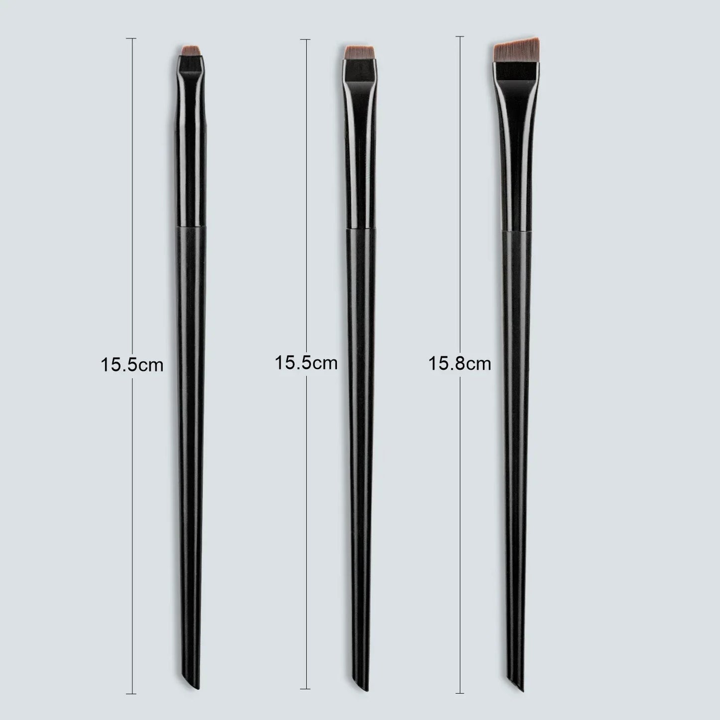 Ultra-Thin Blade Eyebrow Eyeliner Brush Bevel Brow Contour Makeup Brushes Eyelids Lying Silkworm Brush Professional Makeup Tools