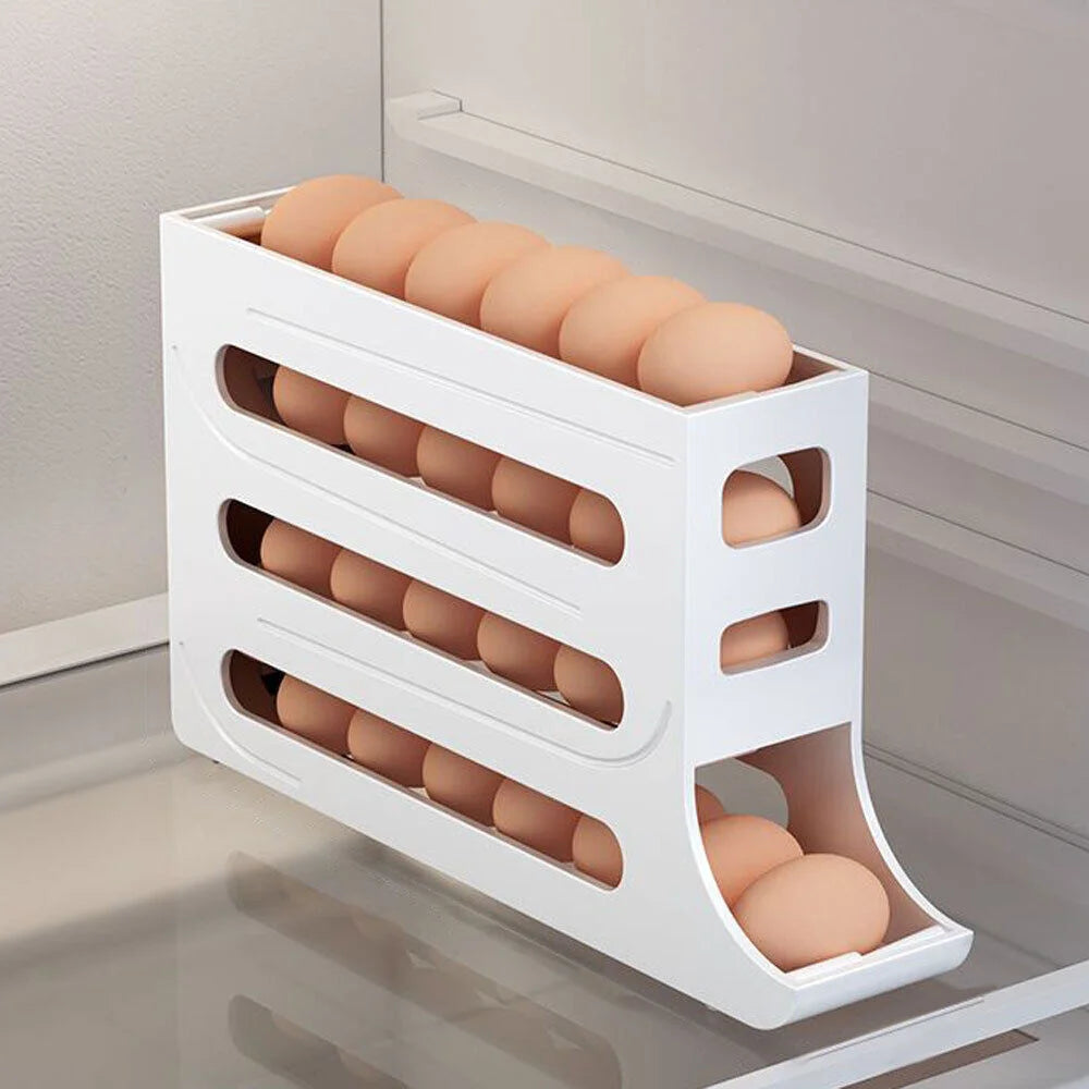 Automatic Scrolling Egg Rack Four-Layer Slide-Type Egg Storage Box