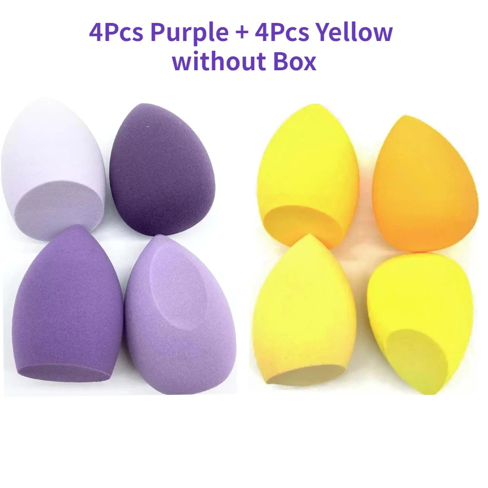 4/8pcs Makeup Sponge Blender Beauty Egg Cosmetic Puff Soft Foundation Sponges Powder Puff Women Make Up Accessories Beauty Tools