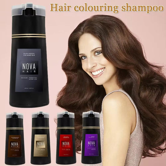 Hair Dyeing Hair Care Shampoo 3-in-1 Natural Fast White Hair Dyed Black Hair Dye Lasting Convenience Men Women Hair Care