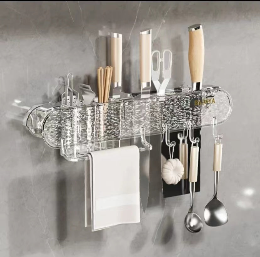 Light Luxury Multifuctional Tool Storage Rack Kitchen Supplies Wall mounted Tool Holder