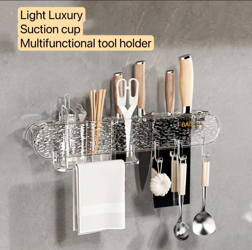 Light Luxury Multifuctional Tool Storage Rack Kitchen Supplies Wall mounted Tool Holder