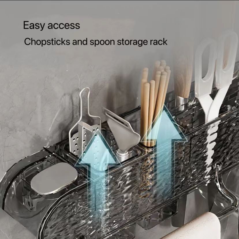 Light Luxury Multifuctional Tool Storage Rack Kitchen Supplies Wall mounted Tool Holder