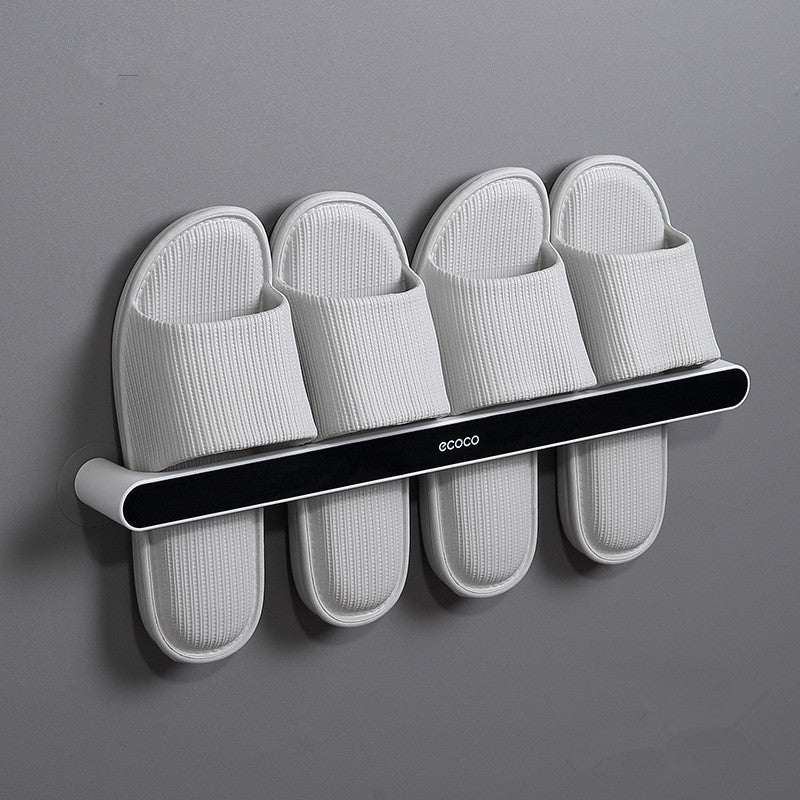 Wall-mounted shoes rack Bathroom Sliper Storage Rack