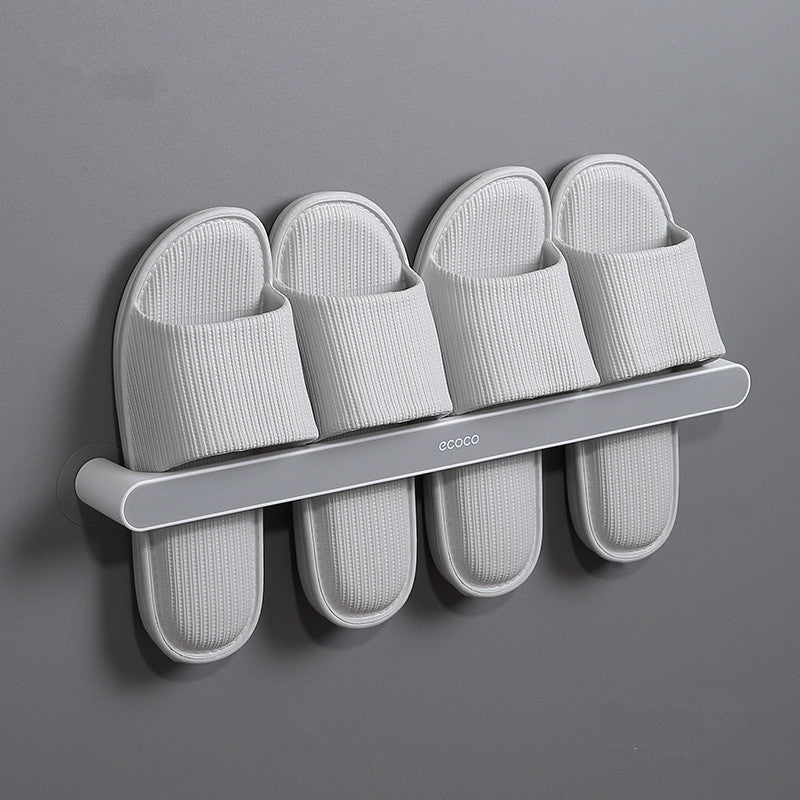 Wall-mounted shoes rack Bathroom Sliper Storage Rack