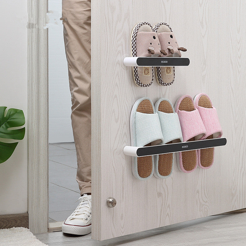 Wall-mounted shoes rack Bathroom Sliper Storage Rack