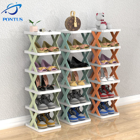 Simple Shoe Rack Folding Shoe Cabinet Multi-layer Shoes Storage Organizer